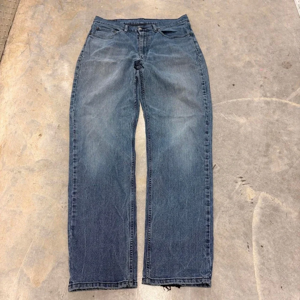 Levis 550 Relaxed Fit Baggy Medium Wash Jeans Mens W33 L36 Blue 2000s Denim